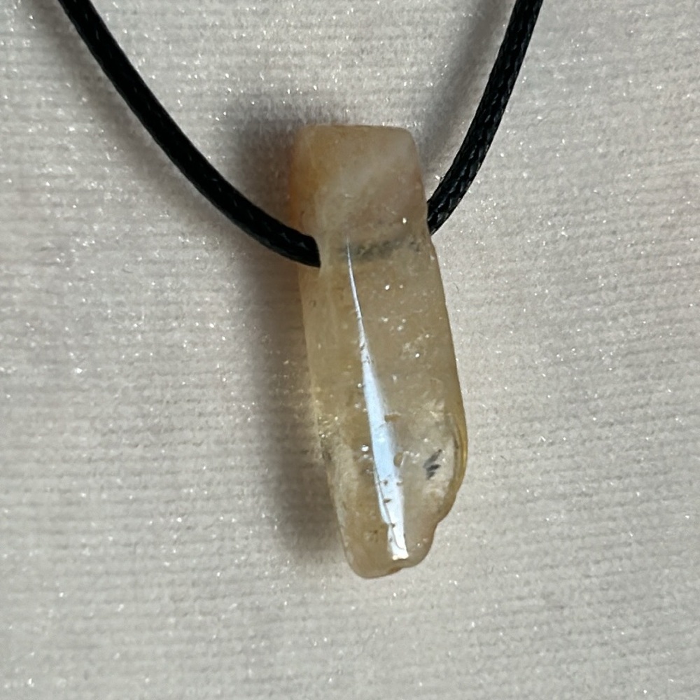 4 Artisan Gemstone Set Citrine Turquoise Agate Pendant Cord Necklace Collection - Picture 4 of 15
